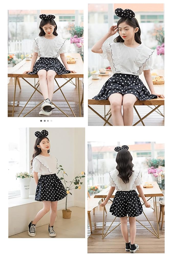 Amazon | [ユワンYuWan] キッズ セットアップ 女の子 夏服